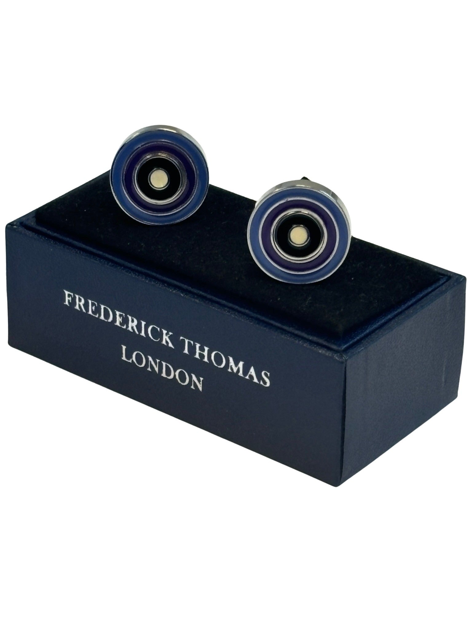 Quirky Dual Style Multicolour Circular Target Design Cufflinks