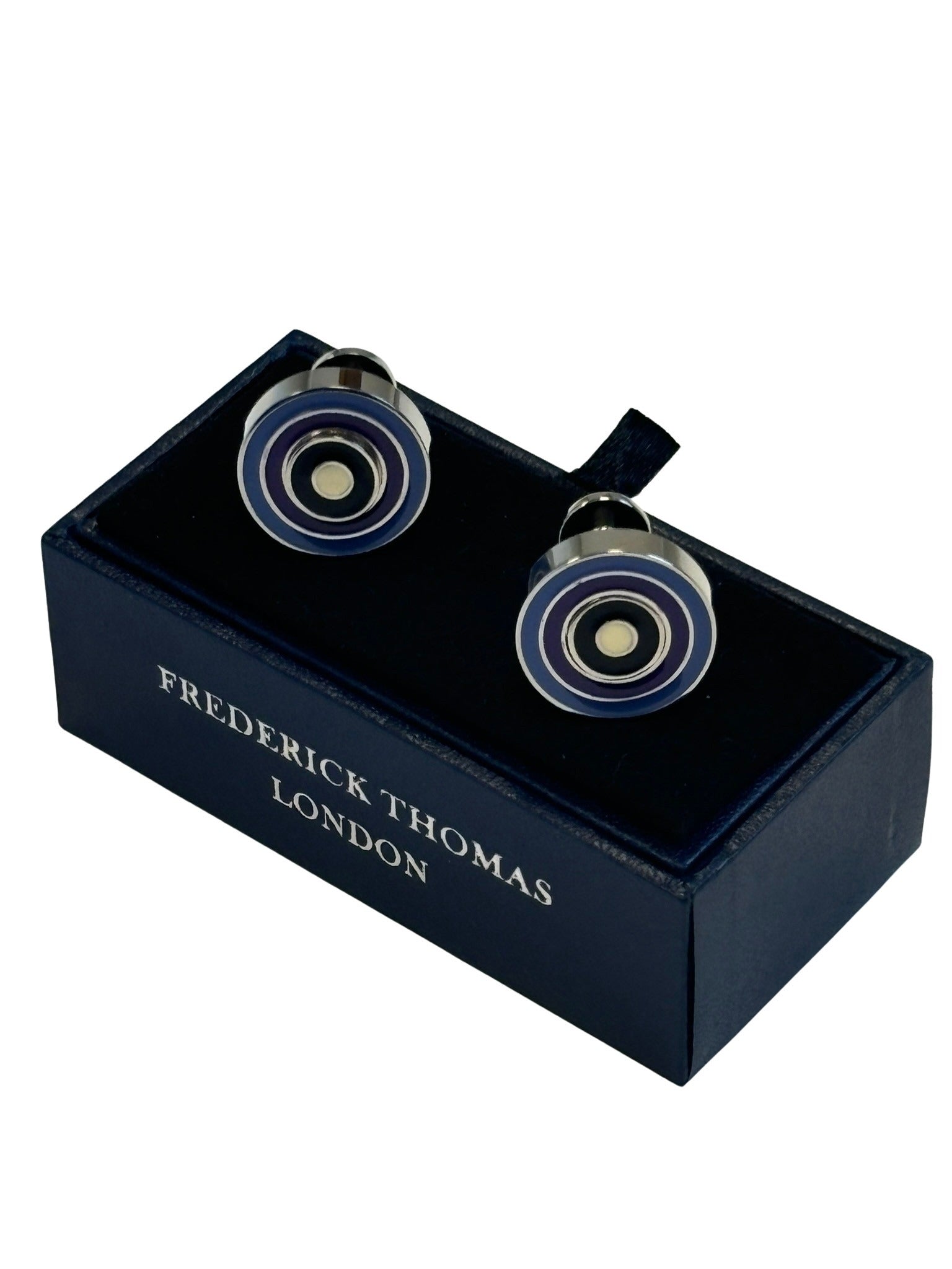 Quirky Dual Style Multicolour Circular Target Design Cufflinks
