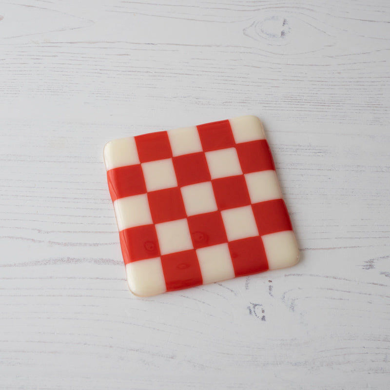 10cm Chequered Dual Coloured Coaster Bullseye Collection