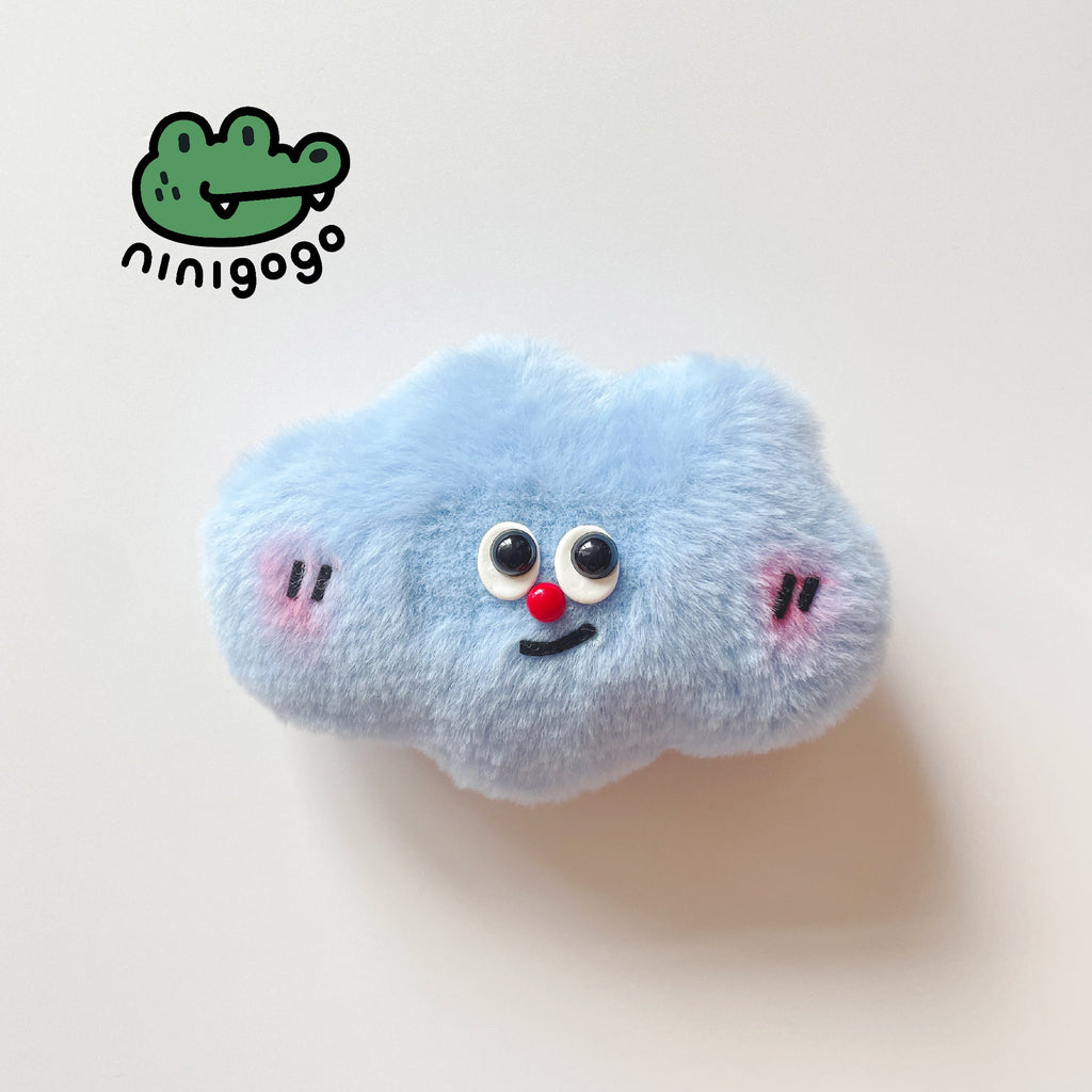 Blue Cloud Bag Charm