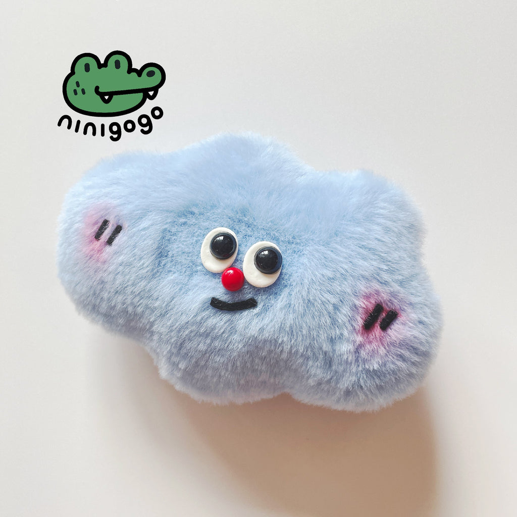 Blue Cloud Bag Charm