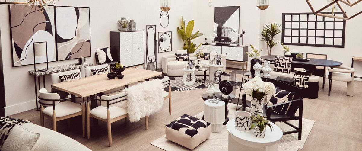 Black and Natural Square Cushion | Bosie Ozella