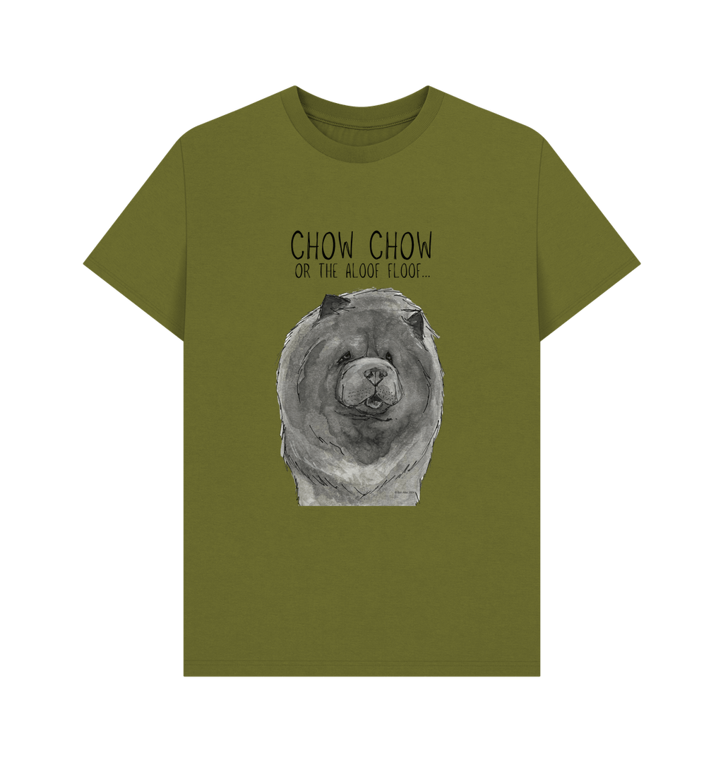 Blue Chow Chow Men's T-Shirt with Aloof Floof Design