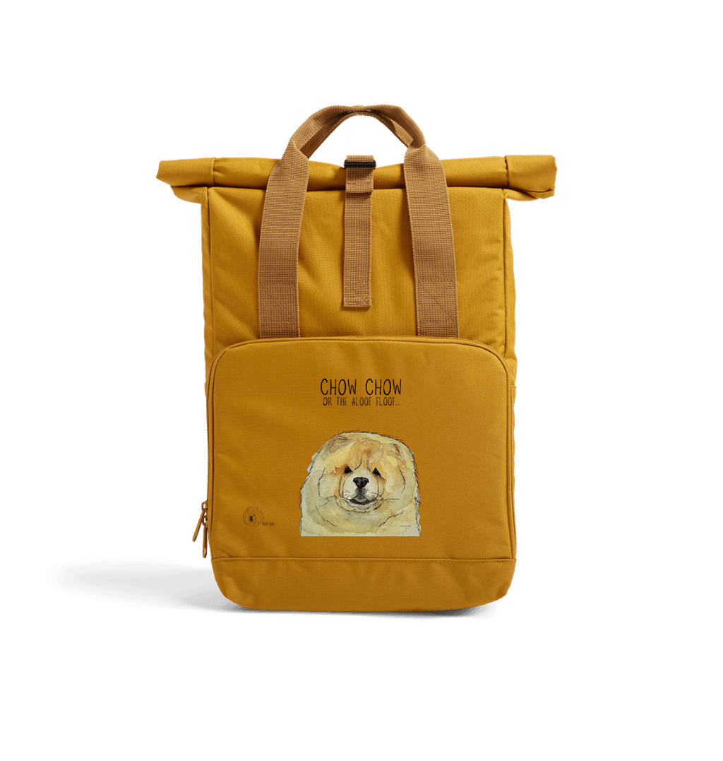Fawn Chow Chow Roll Top Backpack