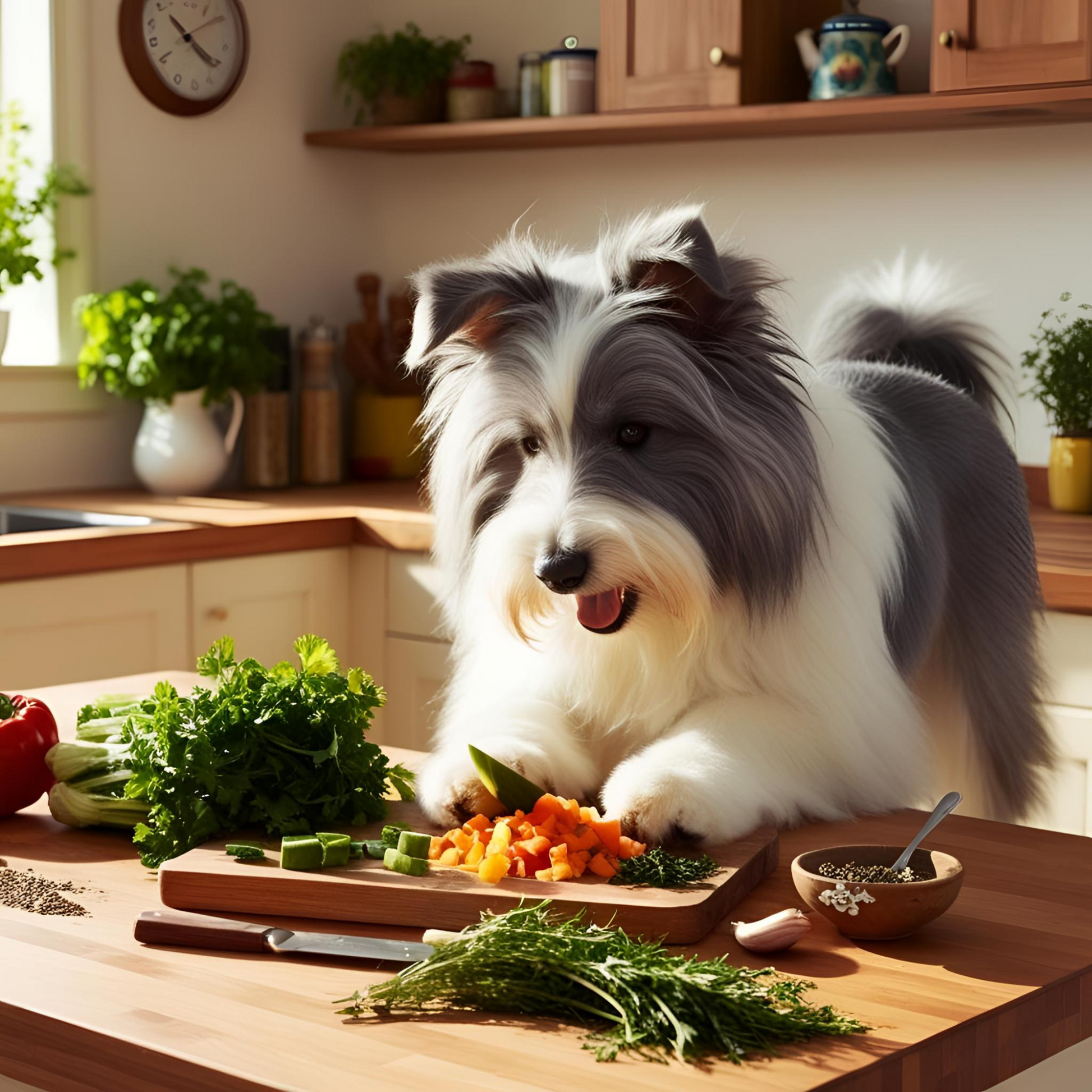 Bearded Collie Cheese Tax Chopping Board