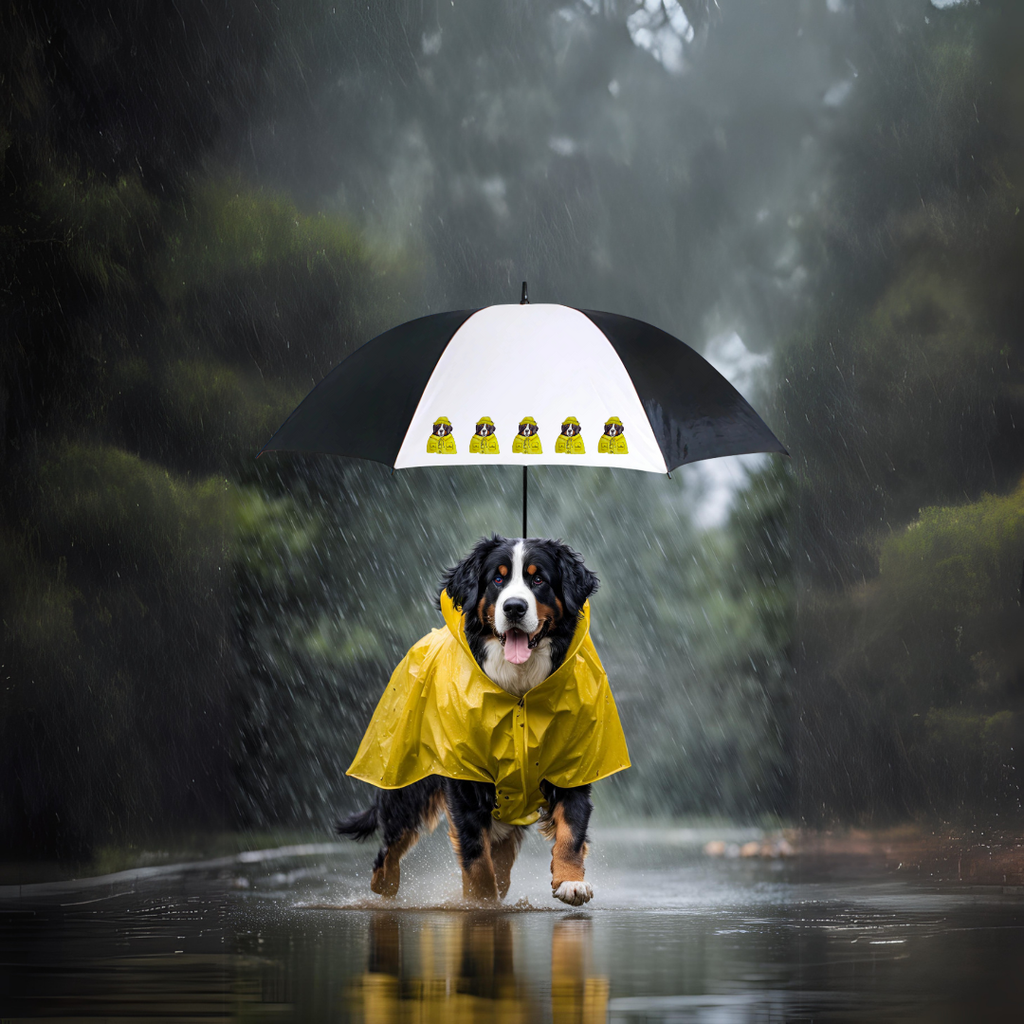 Bernese Mountain Dog Golf Umbrella 60 inch Protection