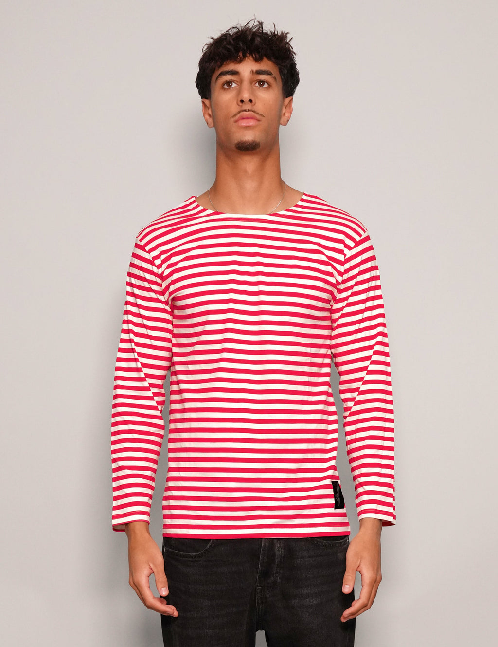 Vintage Red Stripe Long Sleeve T-Shirt