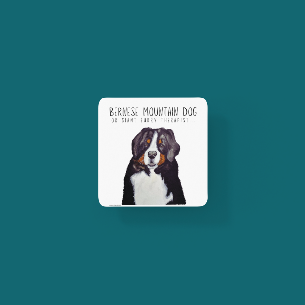 Set of 4 Giant Furry Therapist Coasters with Big Dog Energy
