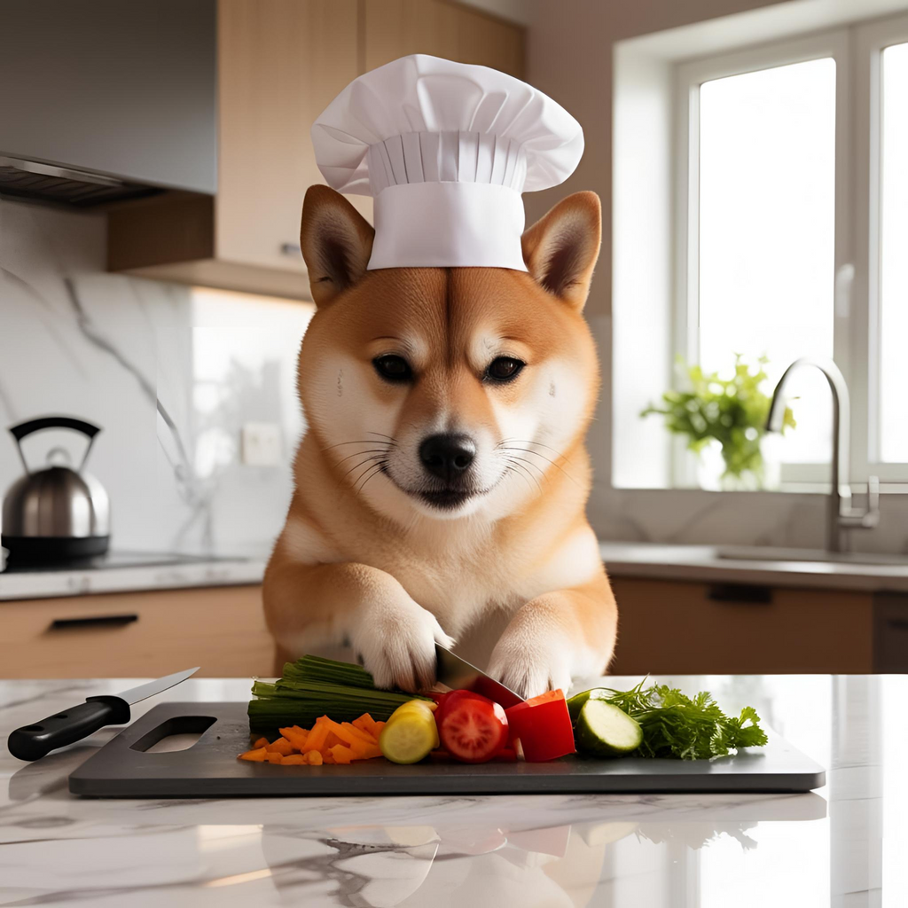 Shiba Inu Glass Chopping Board A3