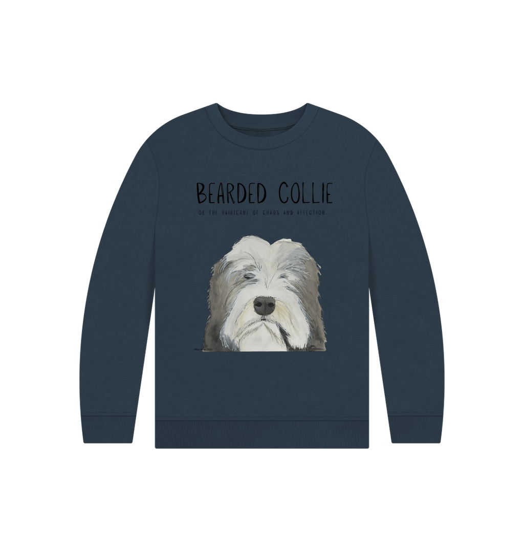 Bearded Collie Kids Sweatshirt in Organic Cotton