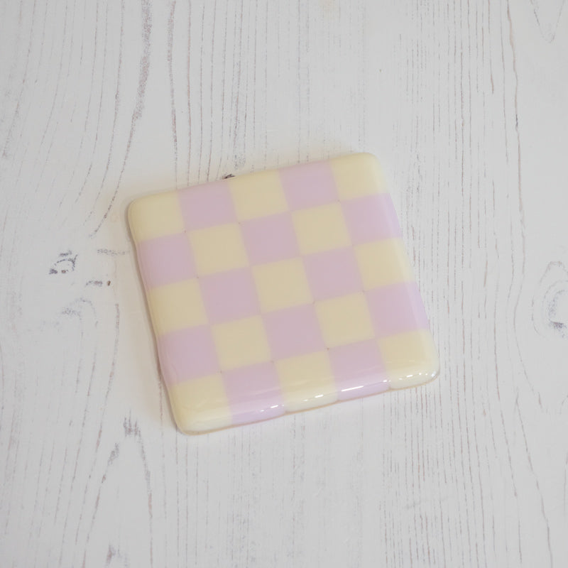 10cm Chequered Dual Coloured Coaster Bullseye Collection