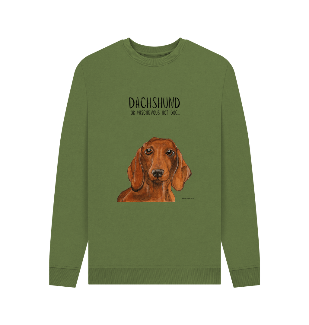 Mischievous Hot Dog Sweatshirt for Dachshund Lovers