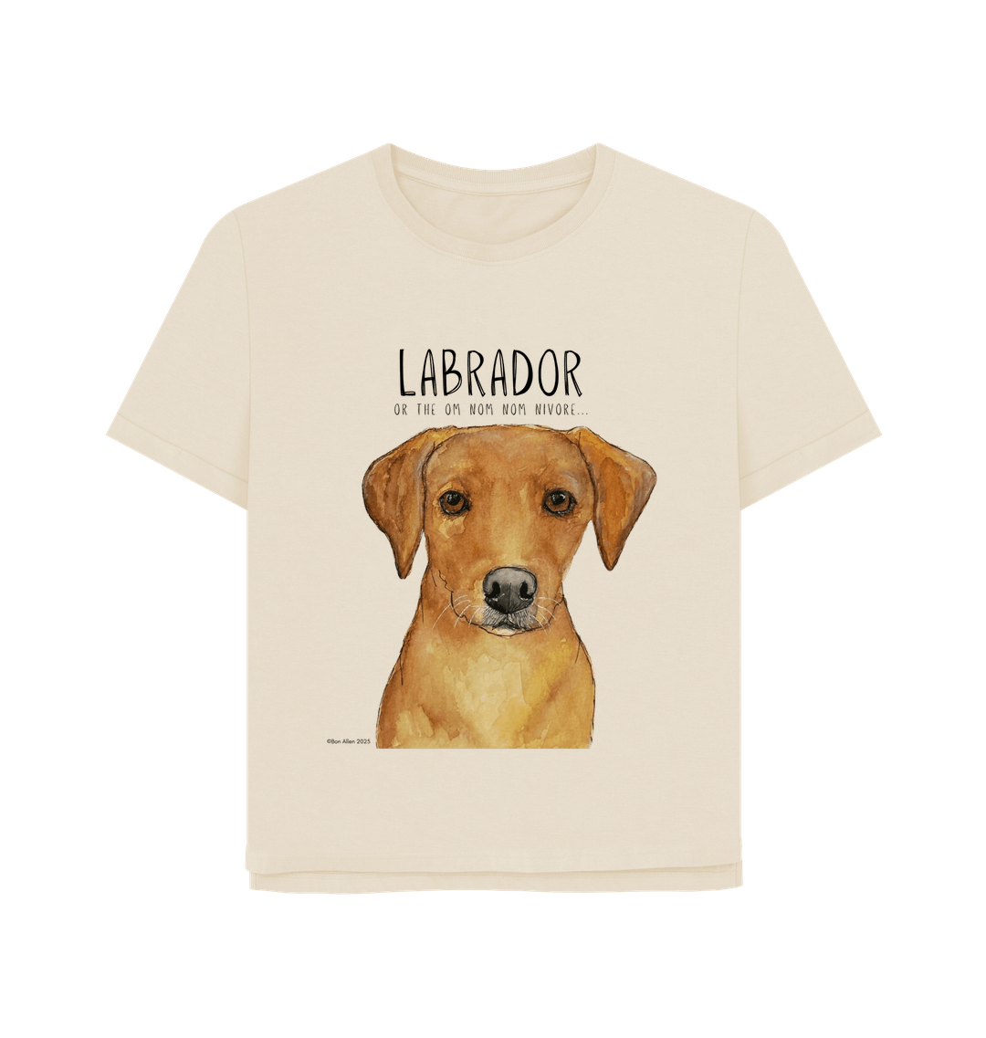 Feed Me Snacks and Compliments Red Labrador Relaxed Fit Tee