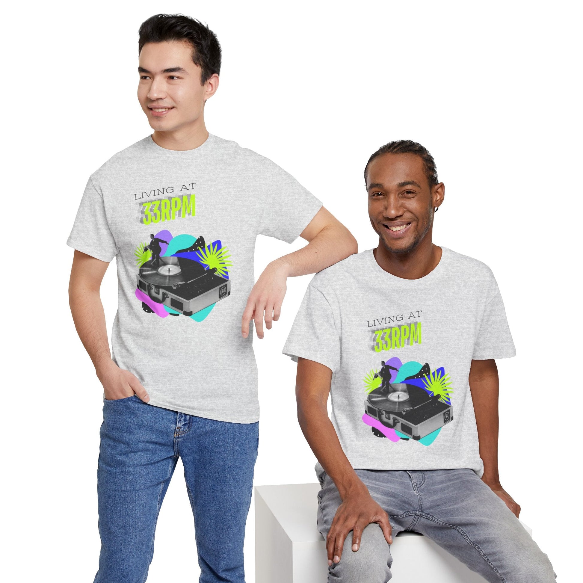 Living at 33rpm Flouro Men's T-Shirt