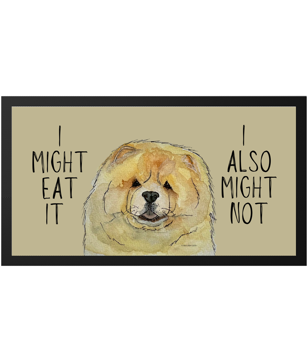 Fawn Chow Chow Pet Bowl Mat