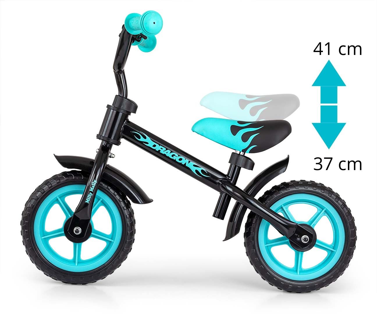 Introduce Your Little One to the Joy of Cycling with the Milly Mally Dragon Balance Bike by Milly Mally at www.brixbailey.com