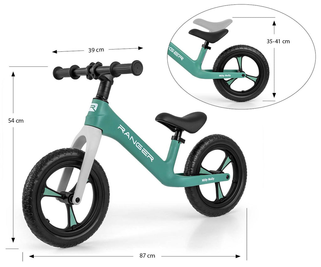 Unleash Adventure with the Milly Mally Ranger Balance Bike - Perfect for Young Explorers by Milly Mally at www.brixbailey.com