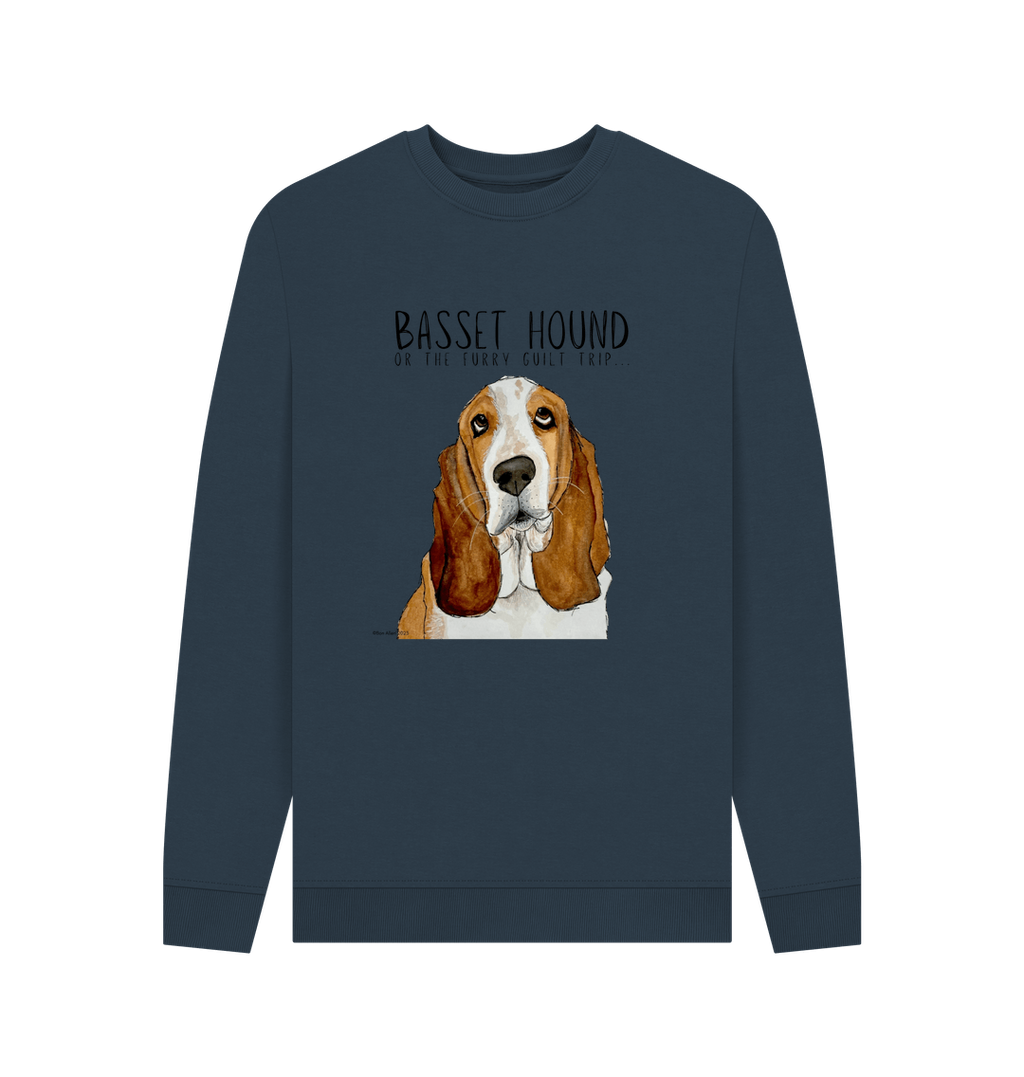 Basset Hound Crew Neck Sweatshirt