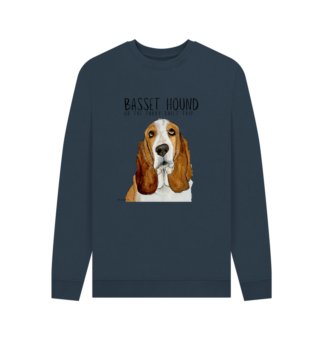 Basset Hound Crew Neck Sweatshirt