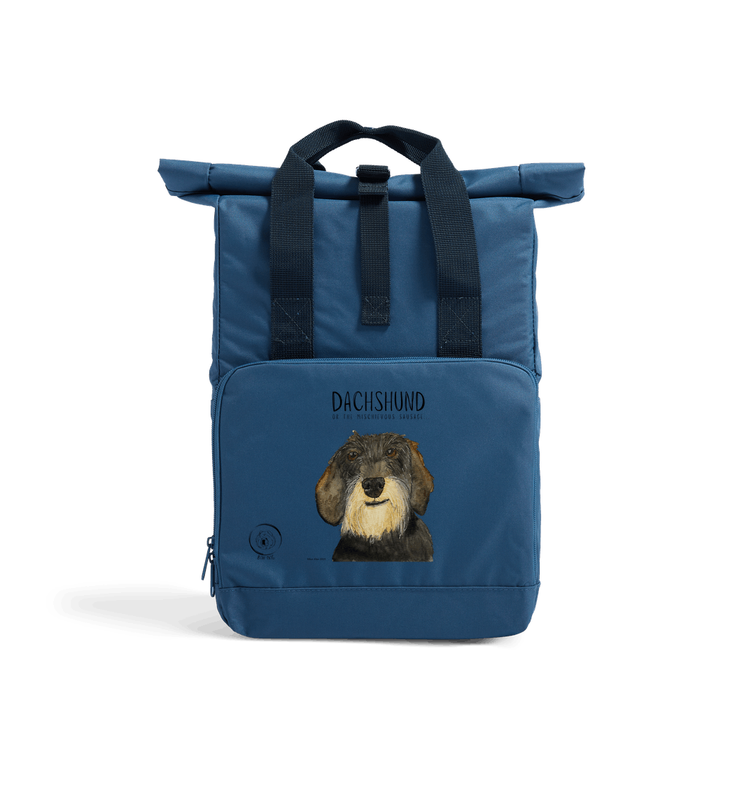 Wire Haired Dachshund Roll Top Backpack