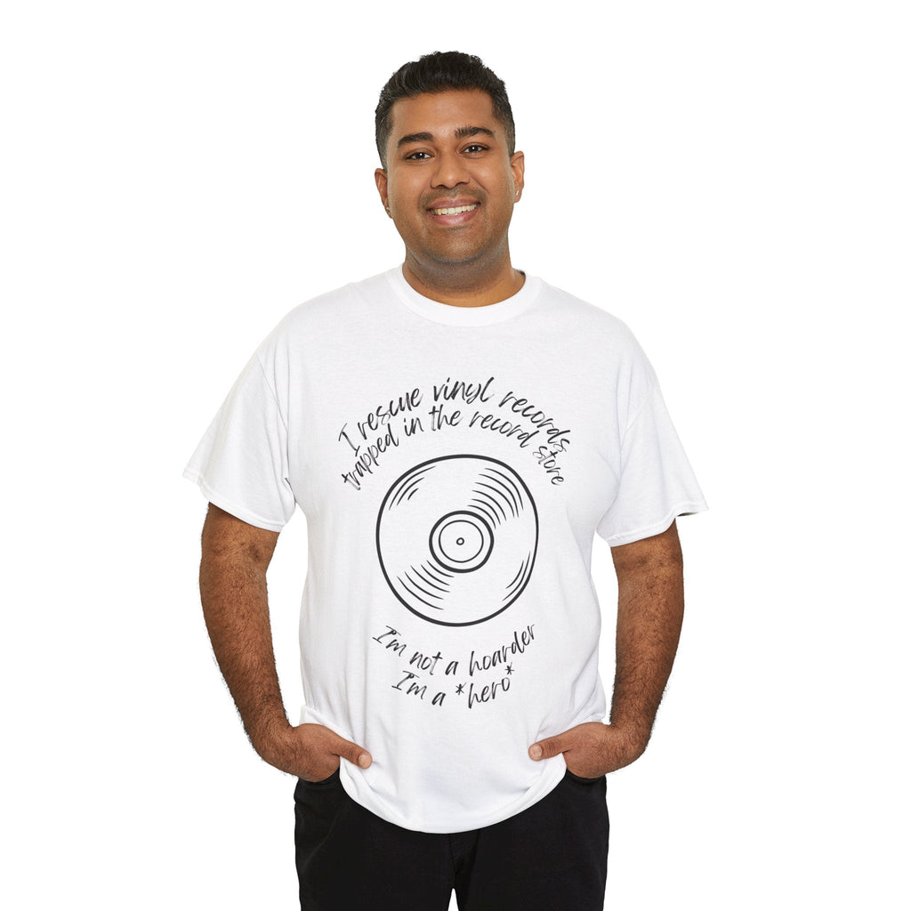 I'm Not a Hoarder I'm a Hero Men's Vinyl T-Shirt