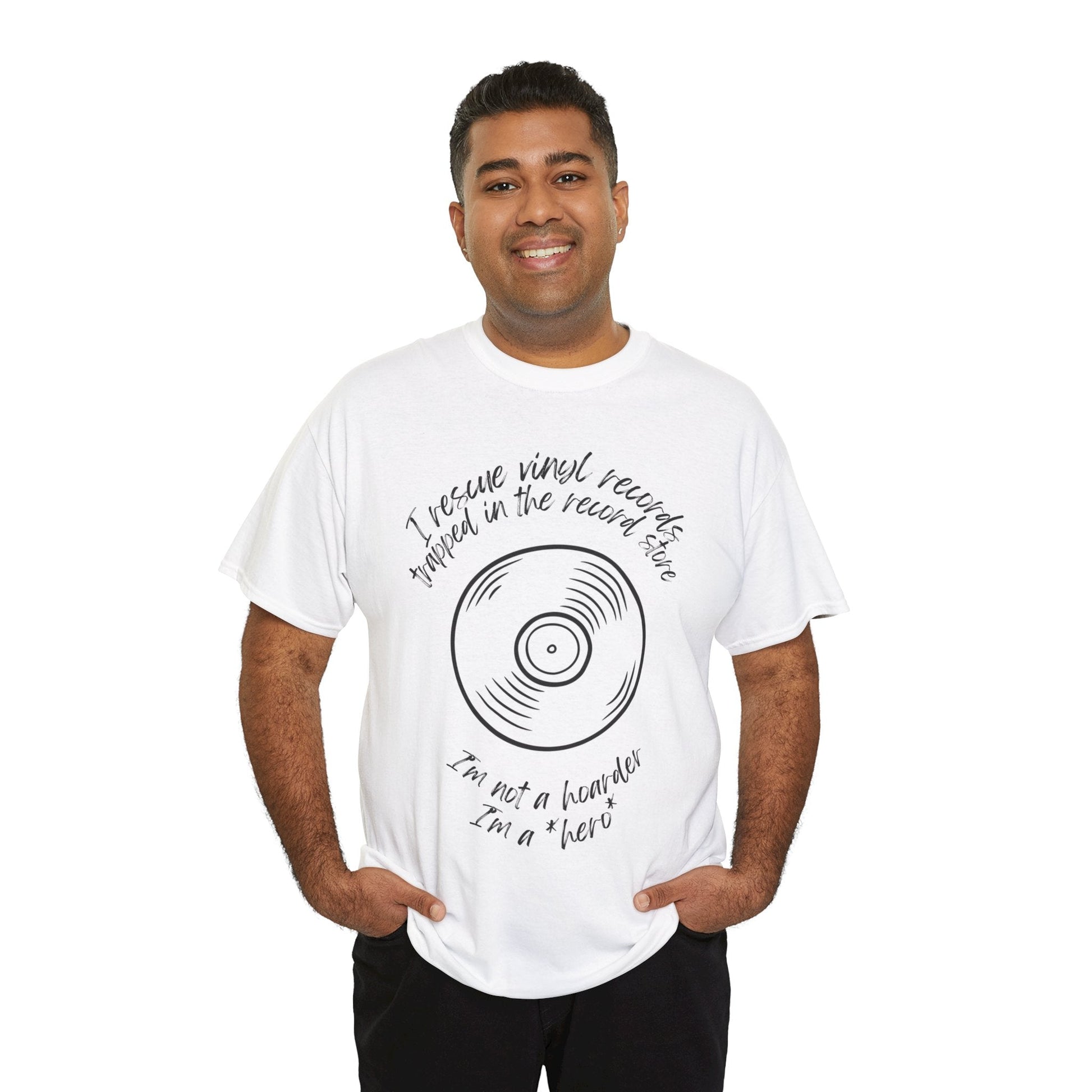 I'm Not a Hoarder I'm a Hero Men's Vinyl T-Shirt