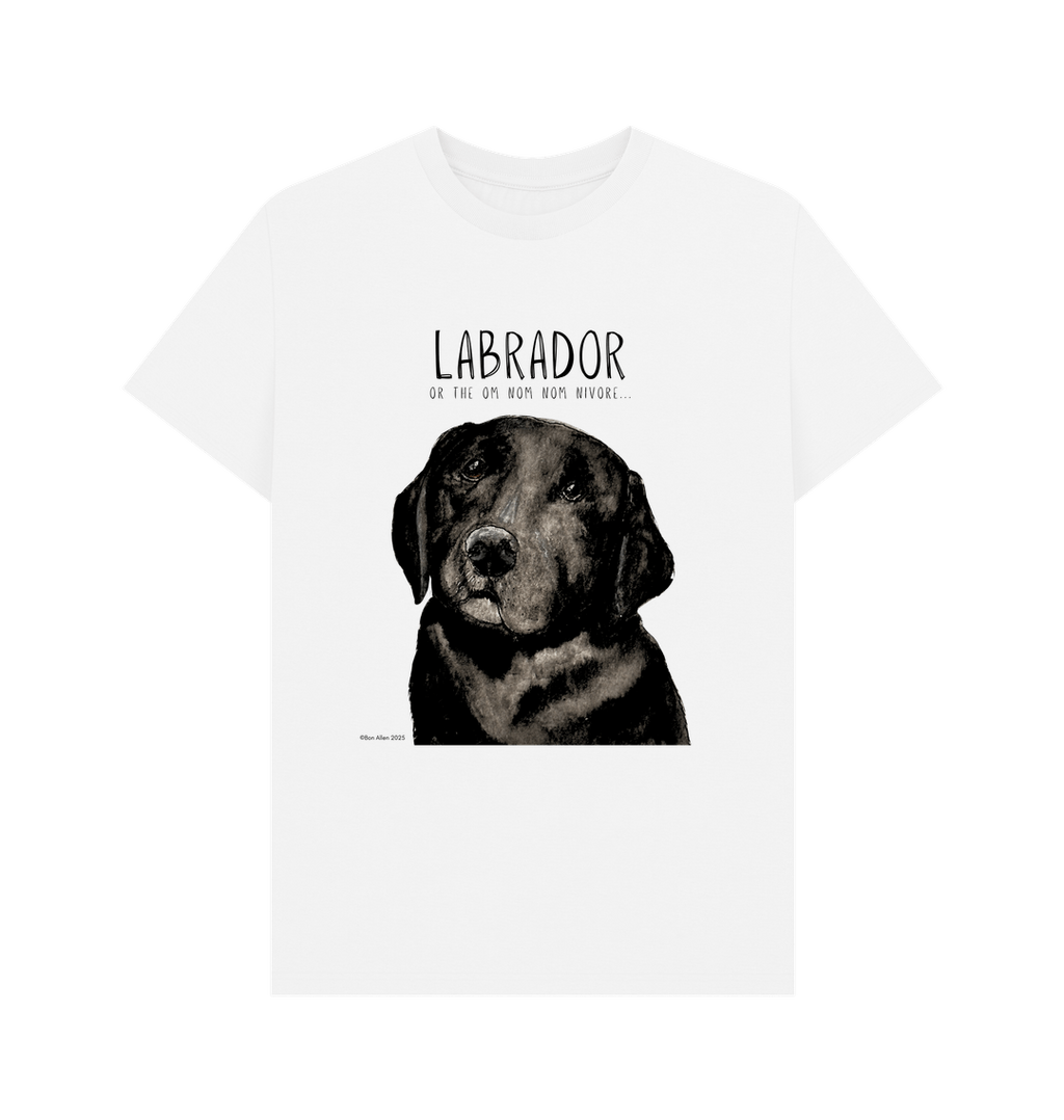Black Labrador Men's T-Shirt Snack Goals and Tail Wags