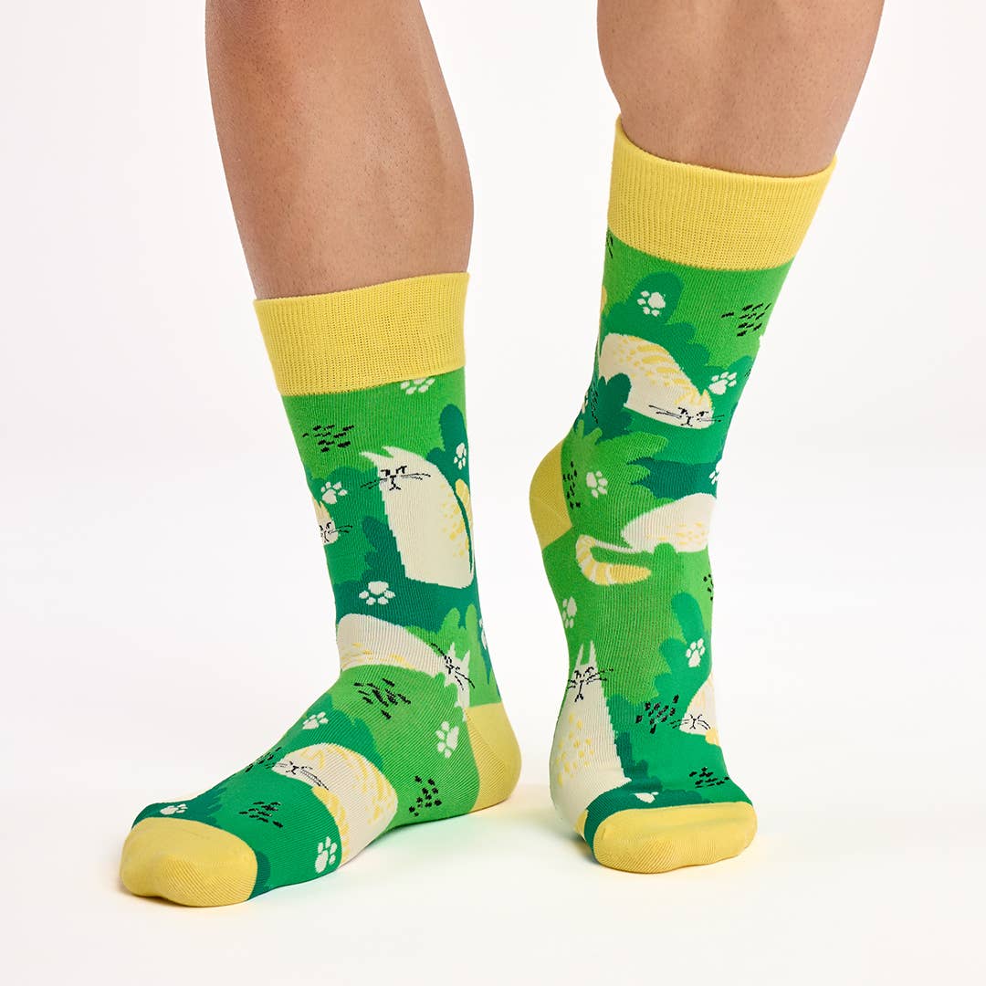 Cattitude in the Canopy Socks