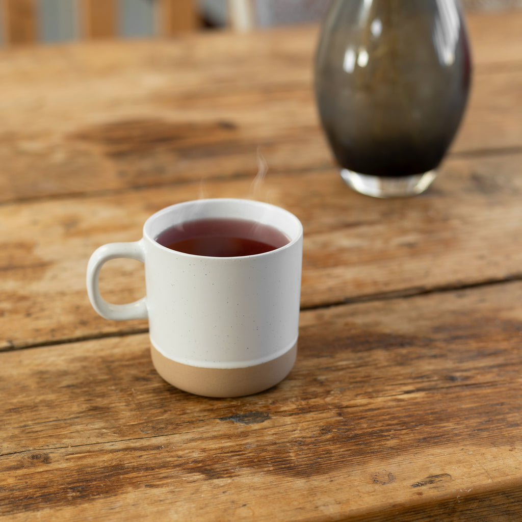White Speckled Ceramic Coffee Mug 355ml
