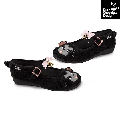 Black Sheep Gothic Plush Mary Jane Flats