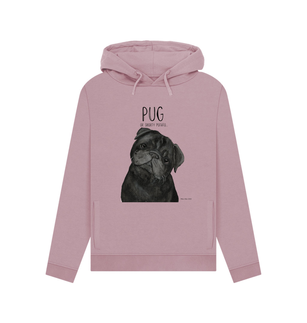 Snorty Potato Women's Hoodie Cozy Cute and Pug Approved