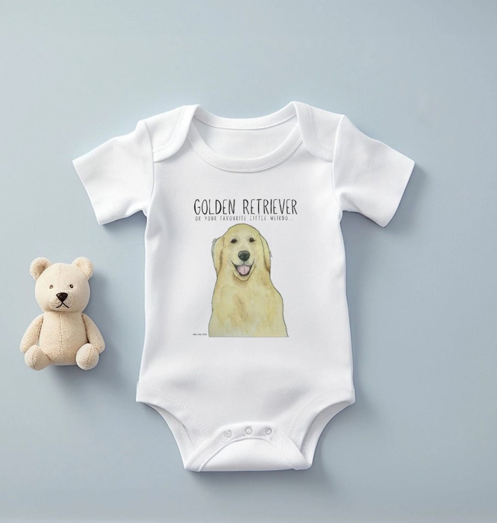 Golden Retriever Baby Bodysuit for Little Ones with Big Puppy Energy