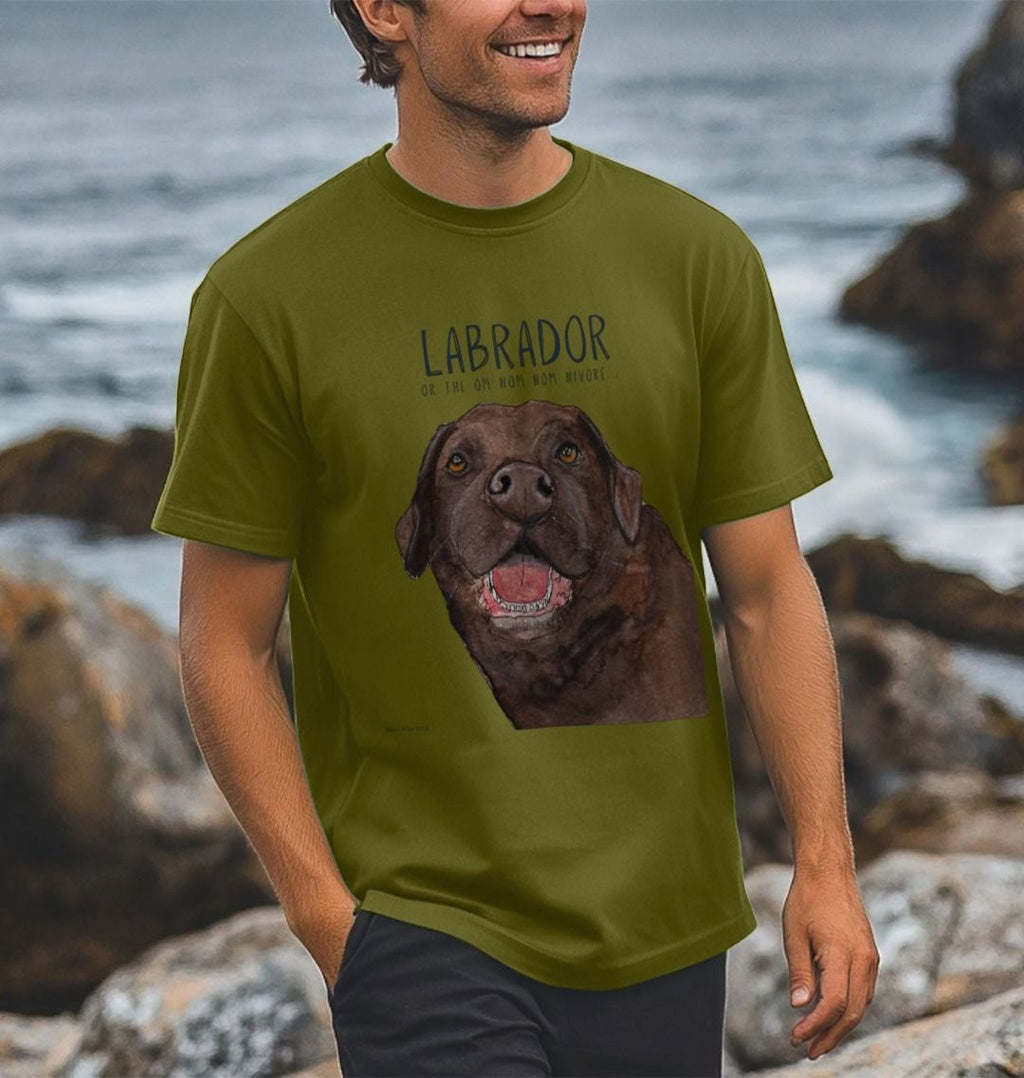 Chocolate Labrador Snack Goals Men's T-Shirt