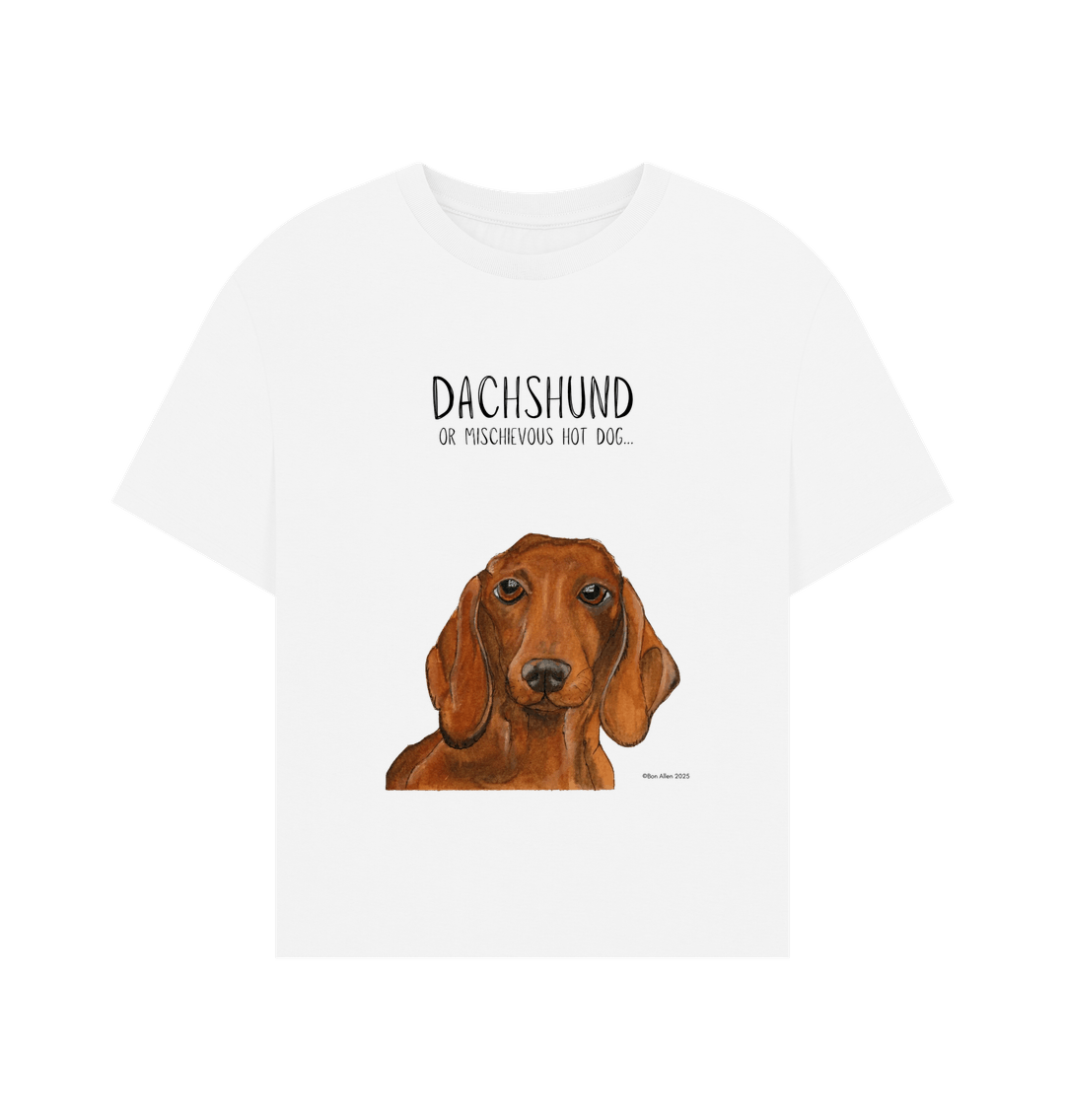 Dachshund Women's Relaxed Fit T-Shirt in Organic Cotton
