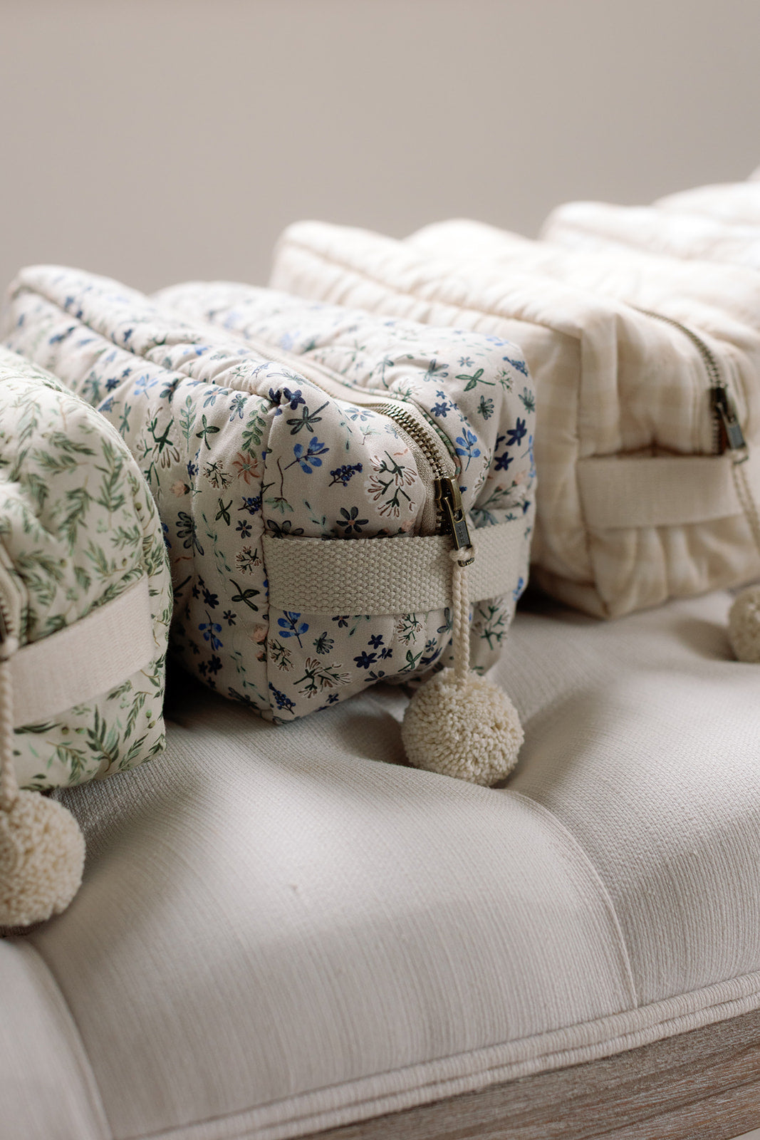 Quilted Washbag - Pears