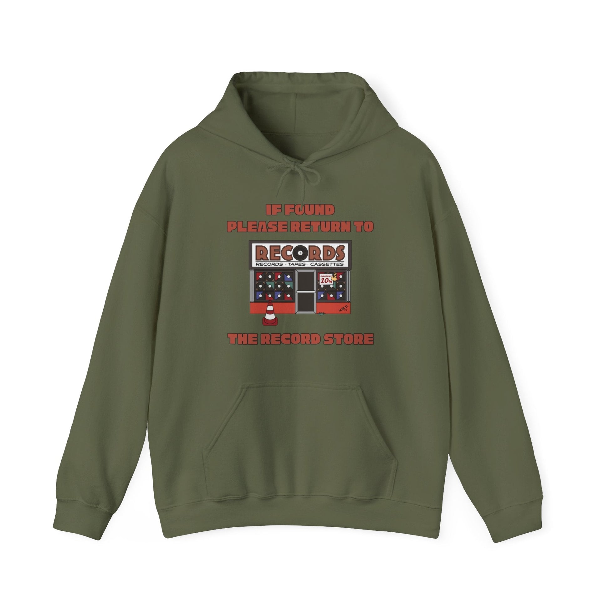 If Found Please Return to the Record Store Mens Hoodie