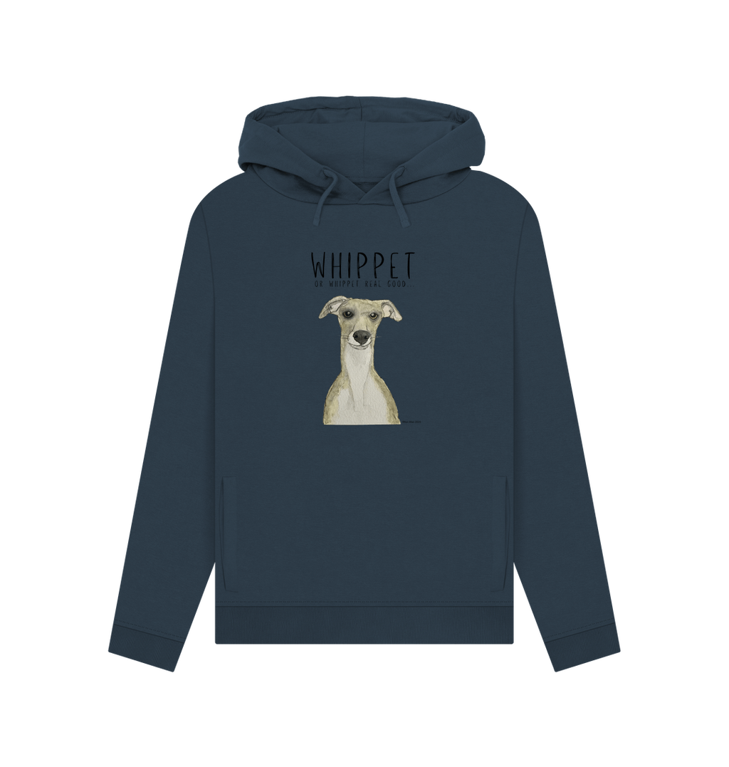 Women's Whippet Organic Cotton Hoodie Ethical and Cozy