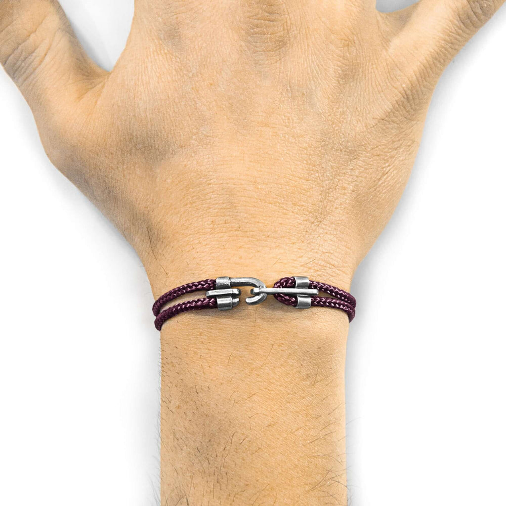 Elevate Your Style with the Canterbury Silver and Rope Bracelet - Handcrafted British Elegance and Quality by ANCHOR & CREW at www.brixbailey.com