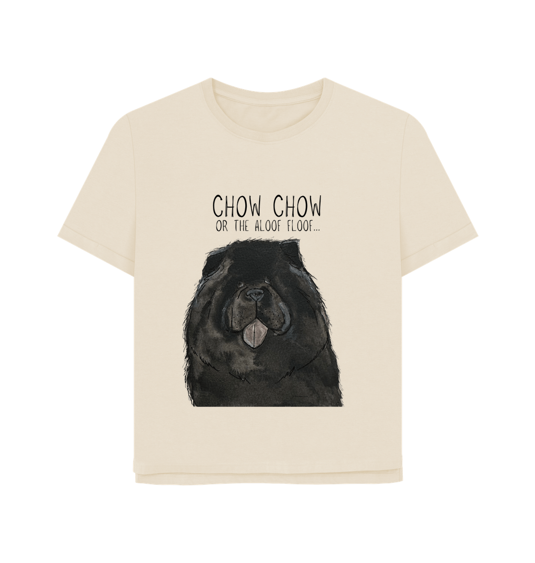 Black Chow Chow Women's Relaxed Fit T-Shirt The Aloof Floof