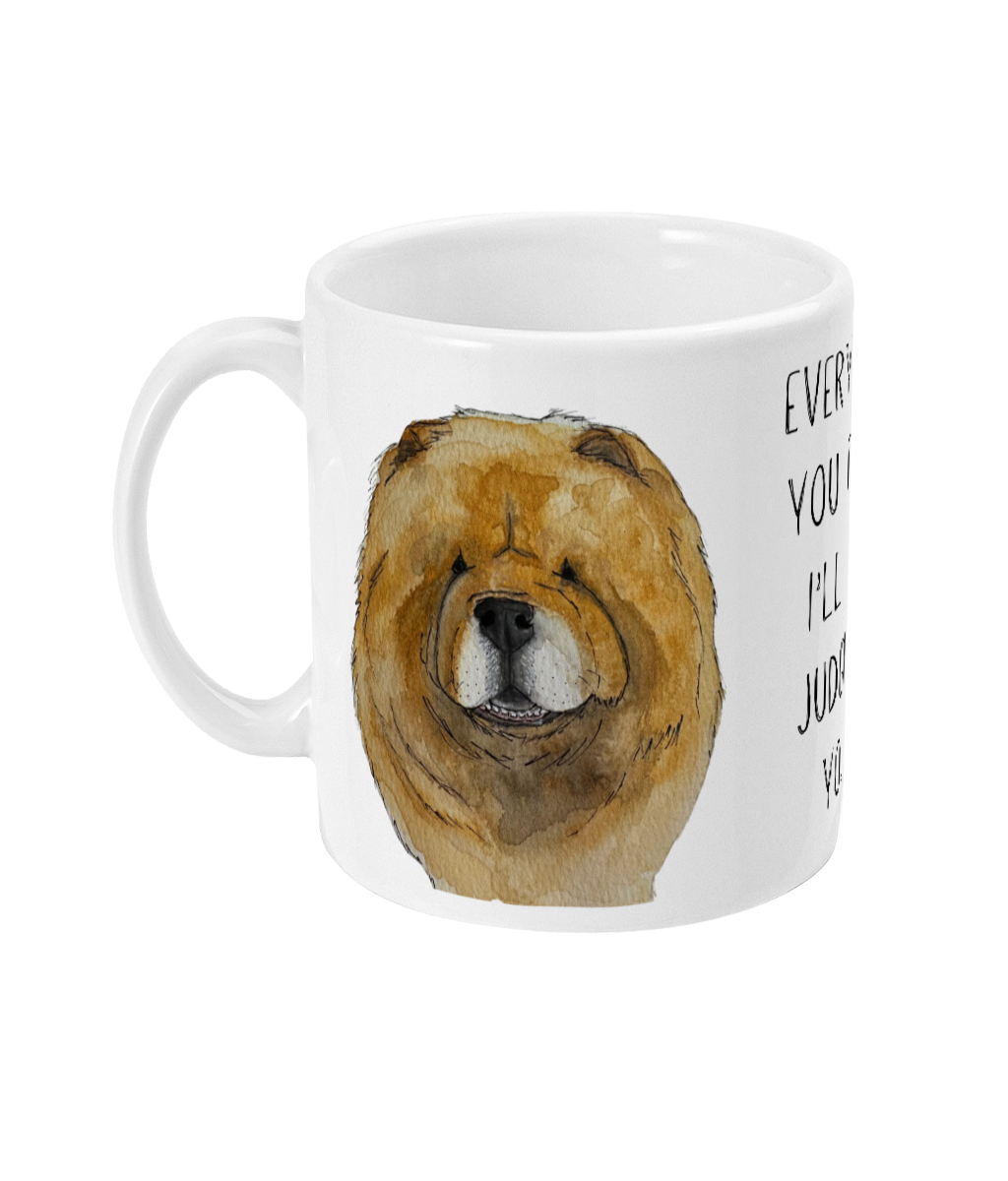 Red Chow Chow Coffee Mug with Attitude