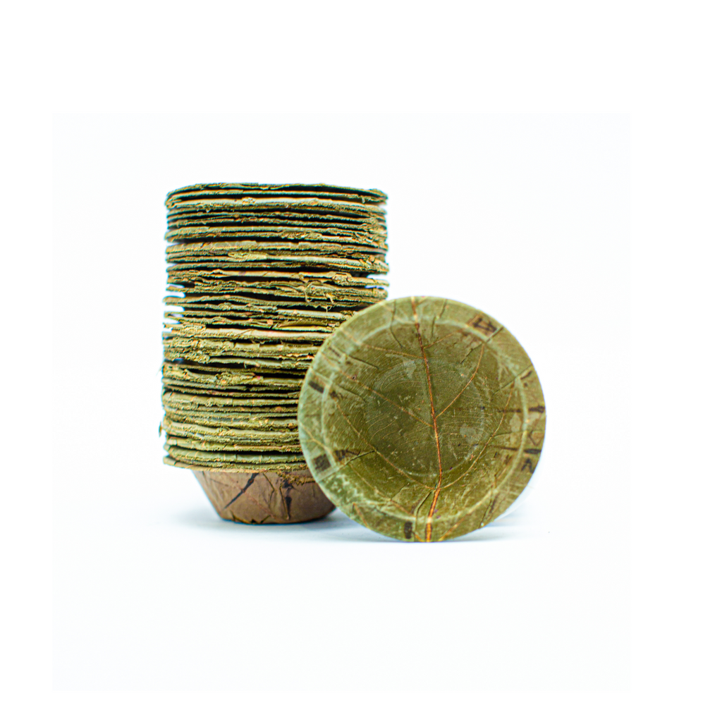 Mini Sal Leaf Sauce Pots 7cm Diameter