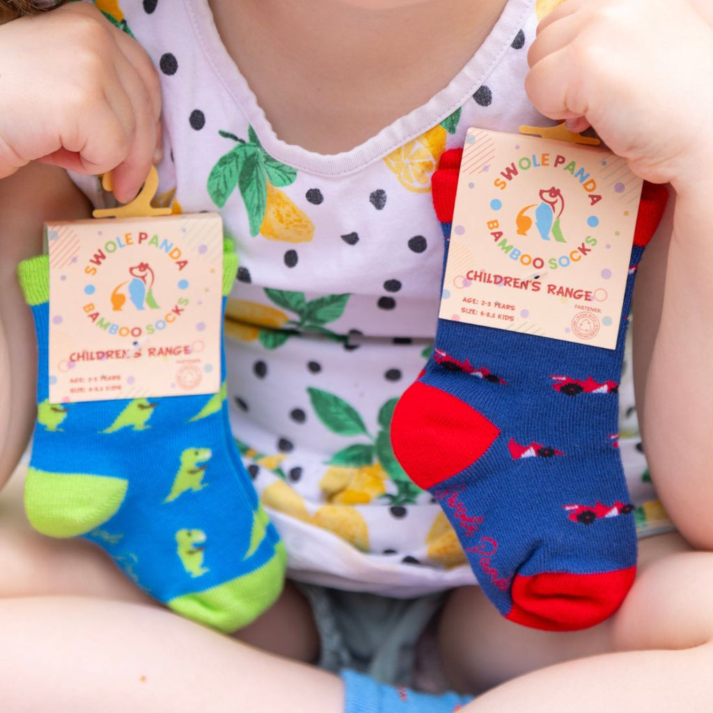 Racing Cars Matching Bamboo Socks for Adults and Children