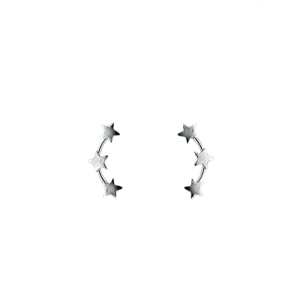 Three Star Silver Studs