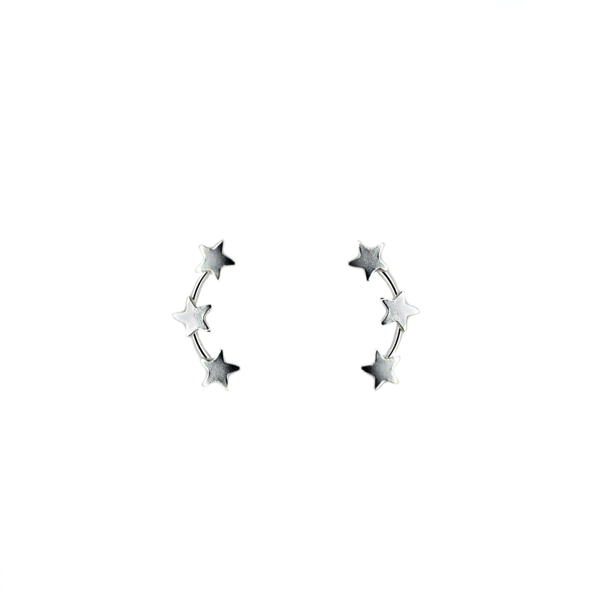 Three Star Silver Studs