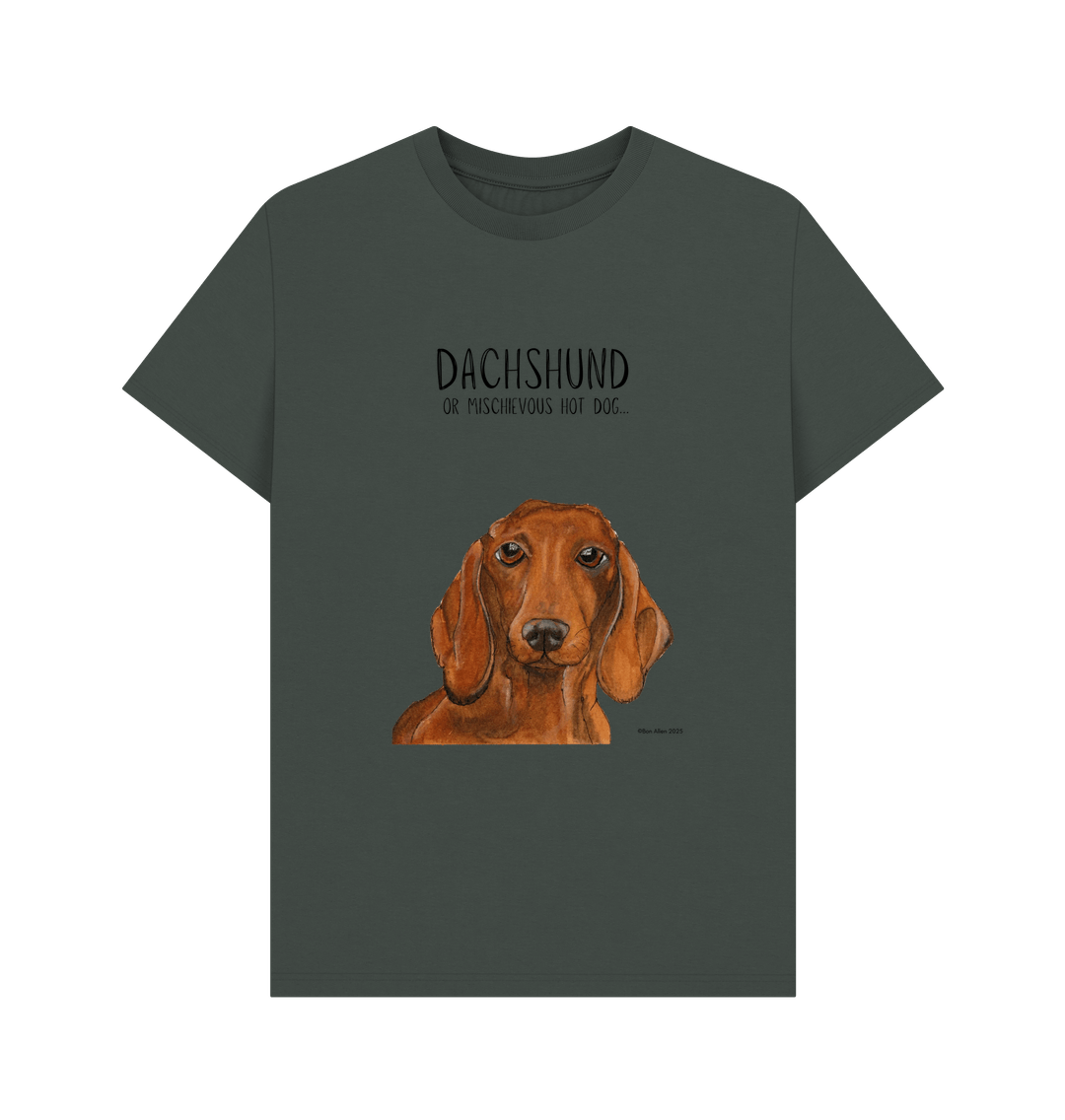 Dachshund Mischievous Hot Dog Energy Tee