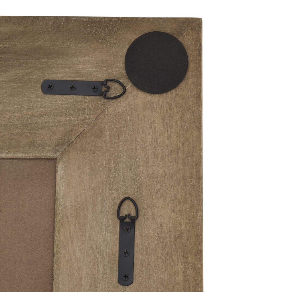 Full-length bleached hardwood mirror with warm patina, Parisian-style frame, 200cm tall, for modern or traditional interiors by Sostter at brixbailey.com