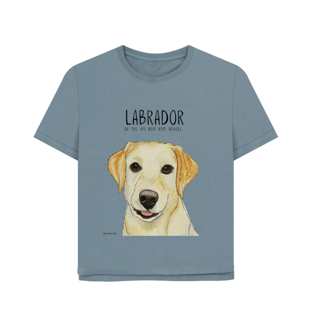 Feed Me Snacks and Compliments Yellow Labrador Relaxed Fit Tee