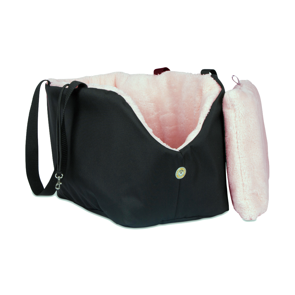 Black and Pink Luxury Rainy Bear Dog Carrier