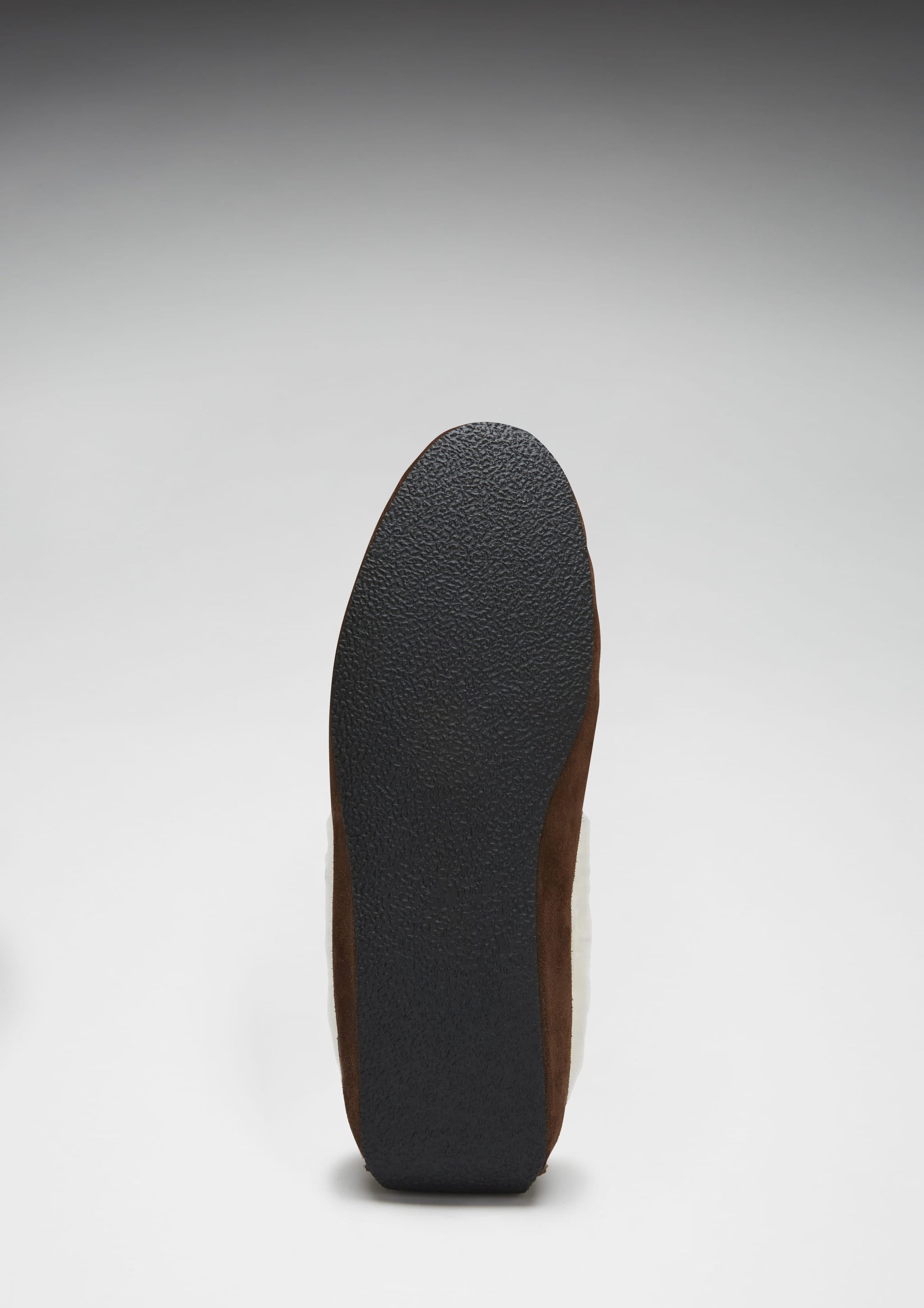 Brown Suede Sheepskin Slippers