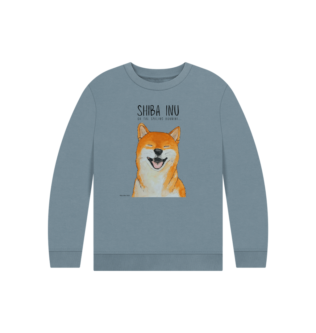The Great Shiba Snuggle Heist Kids Sweatshirt